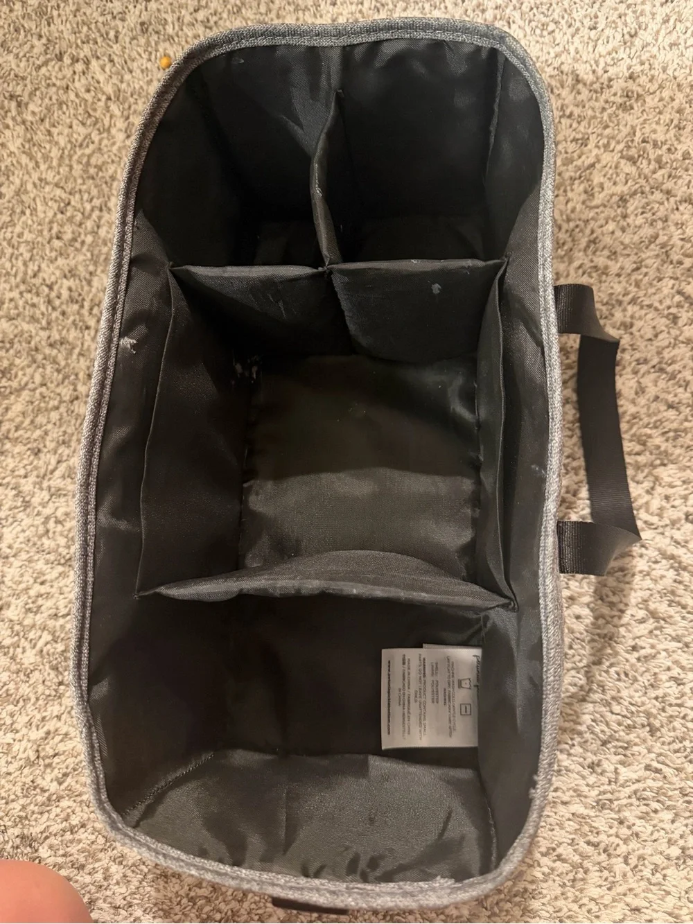 Petunia Pickle Bottom Gray Organizer Tote with Patterned Pouches